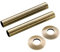 Arroll Radiator Pipe Cover/Sleeve Kit 130mm (Brushed Brass)
