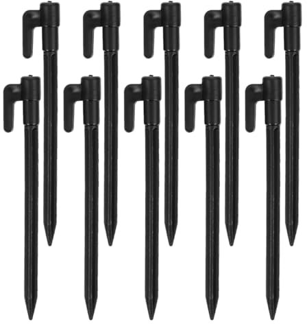 TOBBOMEY 10stücke Zeltsteaks Aus Kunststoff Für Sand Und Boden Winddicht Für Camping Strand Garten Und Outdoor-aktivitäten