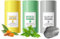 Soleneva 3PCS Clay Mask – Green Mask Stick, Gesichtspflege Set Damen mit Green Tea, Turmeric, Mud, Green Tea Deep Cleanse Skincare Produkte Set, Porenreinigung und Strahlende Haut, Masken Beauty