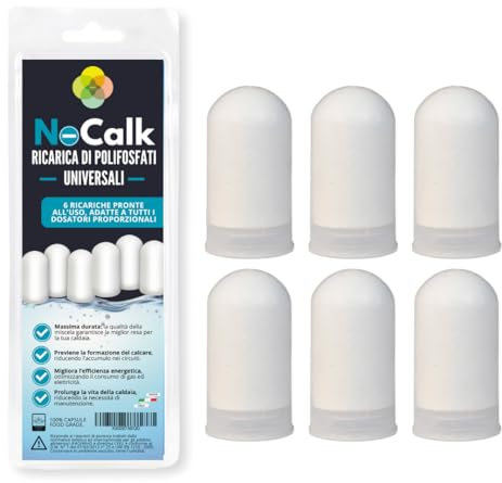 IKIGAJ Polifosfati Protezione Caldaia, Ricarica Universale Caldaie Pastiglie Polvere Concentrata Filtrazione Acqua, Funzione Anticalcare e Anticorrosivo Lunga Durata, Elettrodomestici (6 Pastiglie)