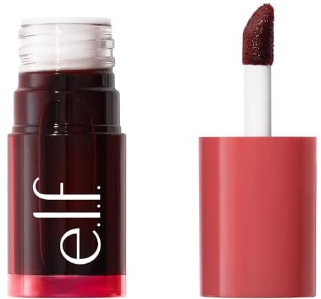 e.l.f. Sheer For It Blush Tint, vielseitiger Lippen- und Wangen-Tint, für einen natürlichen, langanhaltenden Farbkick, vegan und tierversuchsfrei, Cherry Cola