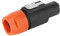ElgnAura C - NL4FC Speakon Cable Connector, 10PCS Weatherproof 4 Pin Audio Connector, Outlast Twist Lock Speaker Plug for Cables 6~15mm (Orange)