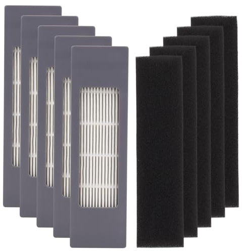 Sgizoku Set di 10 filtri HEPA di ricambio per aspirapolvere Ecovacs Deebot OZMO N10 N10 Plus 920 950 T8 AIVI Max T9 T5 N5 N7 N8+ N8 Pro Plus DX55 DX93 DJ65