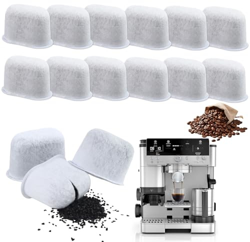 puiaxod 12 Stück Wasserfilter Einsätze für Ninja Luxe Cafe, Ersatzfilter | Filter Zubehör für Kaffeemaschine, Ersatz Wasserfiltereinsätze für Ninja Kaffeevollautomat, Aktivkohlefilter Kohlefilter