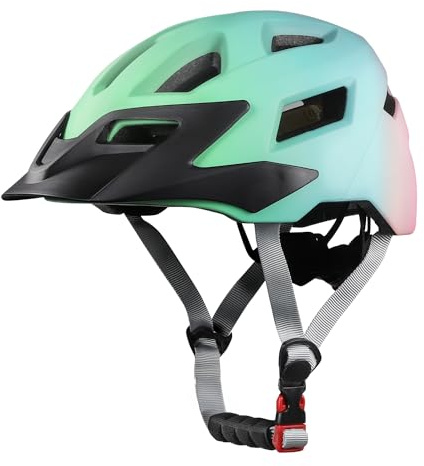 FUNWICT Kinder Fahrradhelm für Mädchen Jungen, Verstellbarer Kinderhelm Radhelm Skaterhelm Sporthelm für Skateboarden Radfahren Inlineskaten, 52-56 cm (MixBlue, M (55-59 cm))