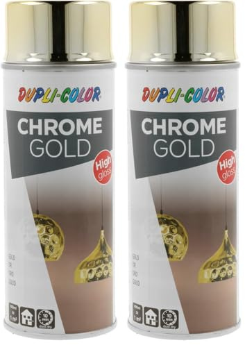 DUPLI-COLOR 322662 CHROME GOLD 400 ml (Packung mit 2)