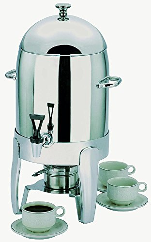 APS 11672 Kaffeedispenser -Happy Hour-, 31 x 33,5 cm, H: 54,5 cm, Edelstahl, hochglanzpoliert, inkl. 1 Brennstoffbehälter