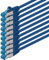 0.5m - CAT6a - network cable blue - pack of 10 CAT 6 A patch cable 10000 Mbit s SFTP PIMF 500 MHz compatible with CAT5 CAT6 CAT7 DSL Internet Switch Router