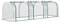 Outsunny PVC Tunnel Greenhouse Green Grow House Steel Frame for Garden Backyard with Zipper Doors 295x100x80 cm, Clear