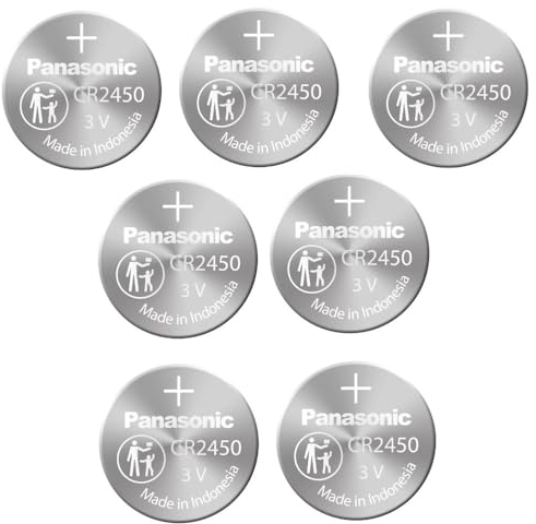 Panasonic CR2450 CR 2450 Lithium 3v Battery [ Pack of 7]
