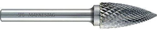 Alpen 780606106100 Hartmetall-Frässtift SPG 6 S6 6x50mm SB