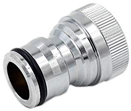 SpiceFlow Geräteanschlussstück/Wasserhahnverbinder | Chrom/Messing | 3/4 Zoll Innengewinde | 3/4 Zoll Profi Gardena kompatibel