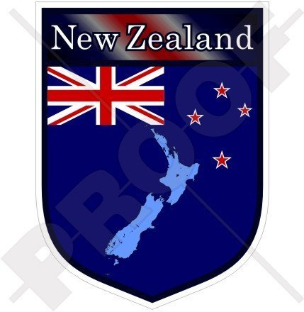 NEUSEELAND Schild 100mm Auto & Motorrad Aufkleber, Vinyl Sticker