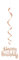 Elegant Foil Rose Gold Happy Birthday Hanging Swirl Decorations (81cm) - Stylish, Festive & Modern Design - Perfect for Memorable Celebrations - 3ct