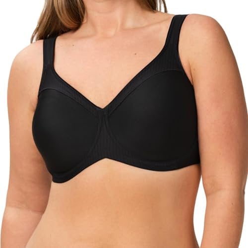 Triumph Donna Modern Soft+Cotton W01, Minimizer bra, BLACK, 5D