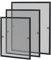 UISEBRT Insektenschutz Fliegengitter Fenster mit Alurahmen - Fliegenschutzgitter Mückengitter ohne Bohren und Schrauben, 120×140cm, Anthrazit