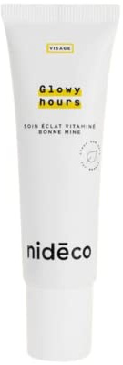 Gesichtspflege für ein sofortiges strahlendes Aussehen Glowy Hours | Spendet Feuchtigkeit und lässt den Teint erstrahlen | 97% natürliche Wirkstoffe | 30mL | Nidéco