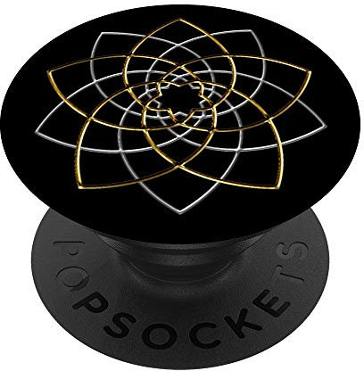 Venus Blume, Goldener Schnitt, Spiritualität, Yoga, Weltraum PopSockets PopGrip: Ausziehbarer Sockel und Griff für Handys/Tablets mit Tauschbarem Top