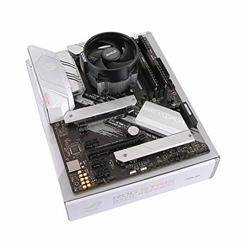 ADMI CPU Motherboard Bundle: AMD Ryzen 5 5600G 6 Core 4.4GHz Boost CPU, ASUS ROG Strix B550-A Gaming PCIe 4.0, dual M.2, ATX Motherboard, No RAM