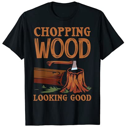 Hachoir en bois pour homme T-Shirt