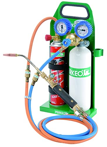 Perkeo MINI ECO Powergas-Hartlötgerät m. M-Gas-Sauerstoff 3.000ÞC Fl.tmp