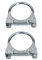 KOTARBAU® - Set di 2 morsetti di scarico, morsetti per tubi a U, fascette di scarico per tubi, per il montaggio di antenne, tubi, morsetto universale per raccordi per tubi, 60mm