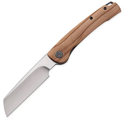 Petrified fish PFE04 Scholar Klappmesser, 3.7 154CM Stahl Satin Klinge G10 Griff, Mit Kugellager EDC Taschenmesser (Olive Wood Satin)