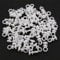 FUBESK Set di 50 ganci scorrevoli in plastica per tende, per camper, furgoni, roulotte, barche