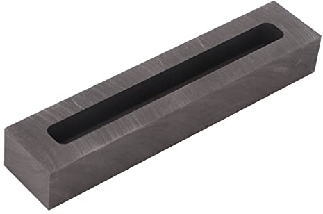 plplaaoo Graphit-Gussform aus Metall, Graphitguss-Schmelz-Ingot-Form, 10 ml Graphitform, Graphit-Barren-Gussform Zum Gießen von Gold, Silber, Kupfer, Nichteisenmetallen, Gold