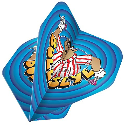 Darts Corner Bullseye Dart Flights | 100 Micron Premium Extra Strong Standard No2 Flight (F3889) 3 Sets