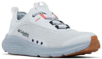 Columbia Mens PFG Castback Non Slip Boat Shoe, Cirrus Grey/Sunset Red, 11