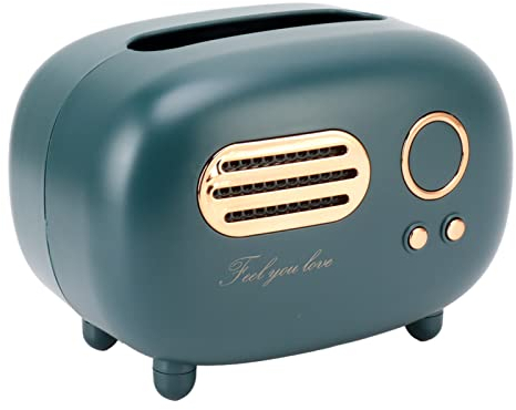 Vintage Retro Taschentuchbox Abdeckung Dekorativ Langlebig Für Badezimmer Schlafzimmer (Grün)