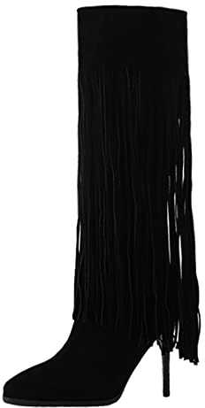 Stivali camperos Donna Stivaletti Cowboy Western Stivali Estivi Donna Morbidi Beige Stivali Donna Invernali Pelle Stivaletti Cowboy Western Sandali e Ciabatte Donna Sandali con Tacco C-Nero 37