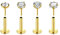 Rajnard 16G Lippenpiercing Push In Chirurgenstahl Labret Stecker 6mm Tragus Helix Stud Conch Piercing Ohrstecker Gold