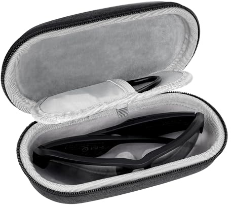 Geekria Shield Custodia per smart glasses compatibile con XREAL Air 3, Air 3s, V3, Rokid Max, Razer Anzu, guscio rigido protettivo AR, borsa da viaggio sostitutiva con portacavi