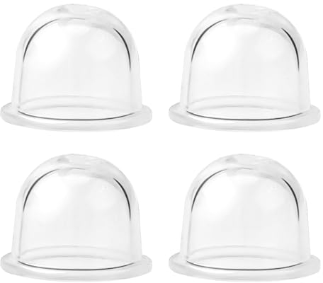 NQEUEPN 4pcs Ampoules d'Amorçage de Carburateur de Remplacement, Pompe Amorçage pour Carburateur pour Poulan Craftsman Tondeuse et Roybi Homelite Zama Walbro Tondeuse à Gaz Souffleur Débroussailleuse