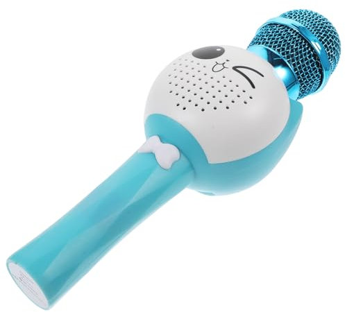 HOOTNEE 1set Microfono Karaoke Elettronico Per Cartoon Microfono Wireless Per Cantare e Divertirsi e Compleanni Colori