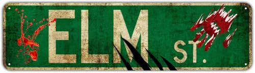 Metallschild Aluminiumschild Elm Street Claws Wandschild für Außen & Innen 4 x 1610 x 40 cm