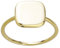 JC Schmuck Echt 585 Gold Damen Ring Siegelring Eckig Schmuckring schlichtes Design in Gelbgold Größe wählbar Schmuck für Frauen Unisex | Made in Germany I 8707