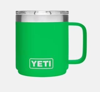 YETI Rambler Tasse empilable isotherme en acier inoxydable avec couvercle MagSlider, 295 ml, vert