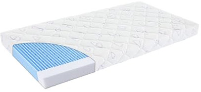 TRÄUMELAND-Babymatratze 60x120 cm Air Flow Comfort|Matratze mit Trittkante für Babybetten|Öko-Tex 100 Zertifiziert,hautfreundlich & allergikergeeignet|Waschbarer Bezug mit Nässeschutz