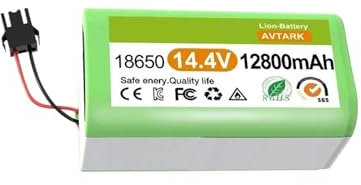 Zhyepou Batería de Repuesto de 14,4 V y 12800 mAh. Compatible con Las aspiradoras Robot Conga Excellence 950/990/1090/1790/1990.(12800mAh)