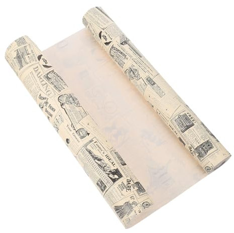 DIYEAH Papier Peint Autocollant En Pvc Motif Journal Vintage Rustique Décoration Dintérieur