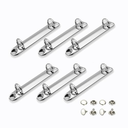 6 Stück O-förmiger Metallclip, Ringbuchmechanik Binder, Bindemittel Ersatz | 2 Ring Binder Mechanismus, Metall Clip Ringbuch, für, Ordner, Notizbücher, Planer, Mini-Albums, Zubehör, 123 mm