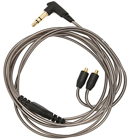 lyrlody Ersatz-Kopfhörerkabel, MMCX auf 3,5mm HiFi Kabel mit Geflochtenem Außenkabel und Vergoldetem Stecker, für SE215 SE315 SE425 SE535 SE846 UE900 AUDIOSENSE XBA