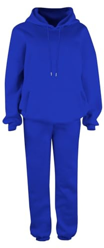 2025 Trainingsanzug für Damen, Winter, Fleece, Oversized, Trainingsanzug, 2-teilig, langärmelig, mit Kapuze und Hose, zweiteiliges Set, Sport, Fitness, Jogging, Sportbekleidung, Sweatshirt