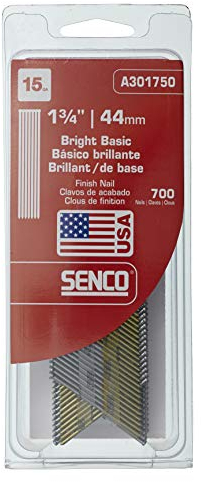 SENCO Fastening Systems 1-3/4-Inch 15-Gauge Galvanized Angled Brad Nails, 700 Ct.
