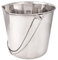 Pro Select Edelstahl-Eimer mit flachen Seiten – langlebige Eimer für Zäune, Käfige, Kisten oder Zwinger – 15,2 cm, 2 Quart