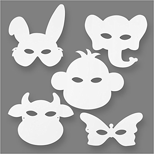 Tiermaske, Höhe: 13–24 cm, 16 Stück, 230 g