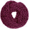 Caspar SC230 Damen Grobstrick Loop Schal mit weiten Maschen, Farbe:purpur